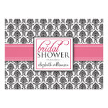 Elegant Damask Bridal Shower Invitation (pink)