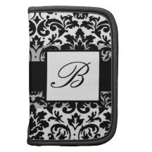 Elegant damask calligraphy design planners