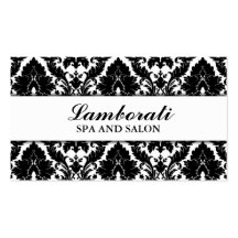 Elegant Damask Floral Pattern Modern Stylish Business Cards