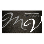 Elegant Damask Photography Business Card