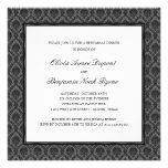 Elegant Damask Rehearsal Dinner Invitation