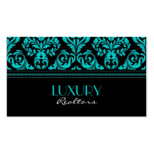 Elegant Damask Style Business Card