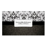 Elegant Damask Wedding Coordinator Business Cards