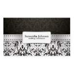Elegant Damask Wedding Coordinator Business Cards