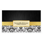 Elegant Damask Wedding Coordinator Business Cards