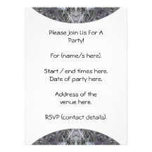 Elegant Decorative Round Pattern. Custom Custom Invitations