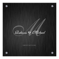 Elegant Diamond Themed Wedding Invitation invitations