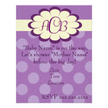 Elegant Dots Shower Invitation