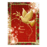 Elegant Dove peace swirls christmas party Personalized Invite