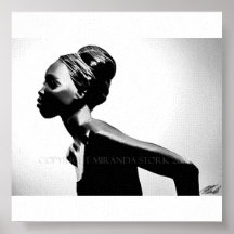 Elegant Ebony Print