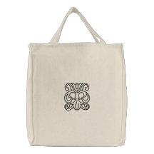 elegant embroidered ornament embroidered tote bags
