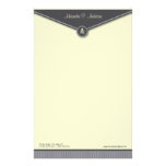 Elegant Envelope (slate) Monogram Stationery
