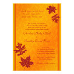 Elegant Fall Leaves Wedding Invitation