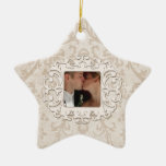 Elegant First Christmas Together Personalise Photo Ornaments