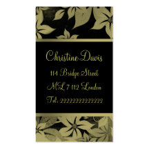 Elegant floral business card
