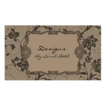 Elegant Floral Business Card Template