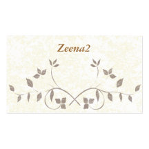 Elegant Floral Designer Fashion Business Cards