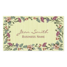 Elegant Floral Wedding Planner Business card