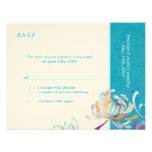 Elegant Garden Mum Wedding Response Card(4.25x5.5) Invitations