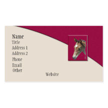 Elegant Gesso and Venetian Red, Business Cards
