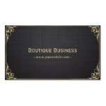 Elegant Gold Framed Boutique Business card