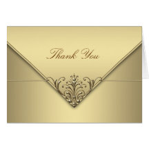Elegant Gold Thank You Cards
