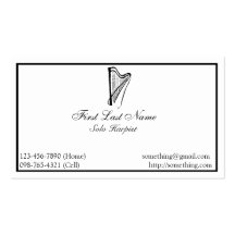 Elegant Harp Business Card