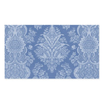 Elegant Lacy Blue Business Cards