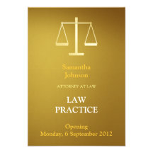 Elegant Law Practice Opening Announcement