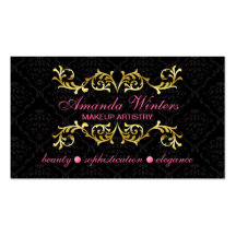 Elegant Makeup Artist Business Cards