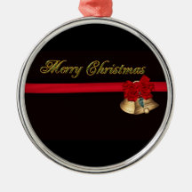 Elegant Merry Christmas Christmas Tree Ornaments
