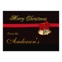 Elegant Merry Christmas Custom Announcement