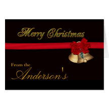 Elegant Merry Christmas Greeting Card