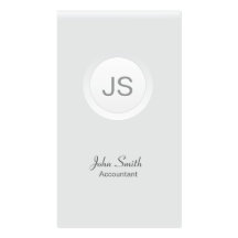 Elegant Minimal Accounting business card
