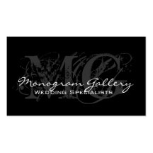 Elegant Monogram Customisable Business Card