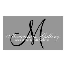 Elegant Monogram Customisable Business Card