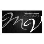 Elegant Monogram Photography Business Card