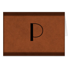 Elegant Monogrammed Notecard