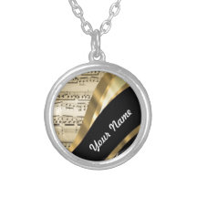 Elegant music sheet custom jewelry