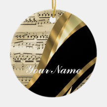 Elegant music sheet ornaments