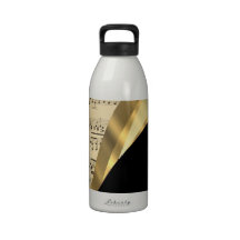Elegant music sheet reusable water bottles