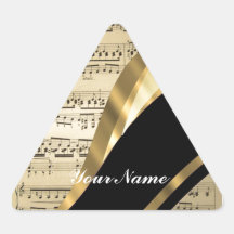 Elegant music sheet stickers