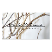 ELEGANT NAME with TREE BRANCHES Business Card