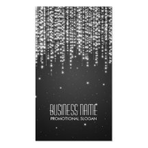 Elegant Night Dazzle Black Business Card
