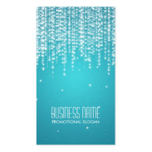 Elegant Night Dazzle Blue Business Cards