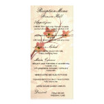 elegant orange flowers swirl design rack card design