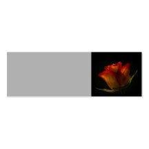 Elegant Orange Yellow Rose Wedding Place Name Card Business Card Templates