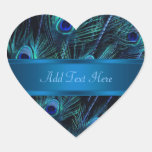 Elegant Peacock Blue Peacock Stickers