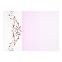Elegant pink floral wedding gift personalized invitation
