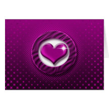 Elegant pink heart cards